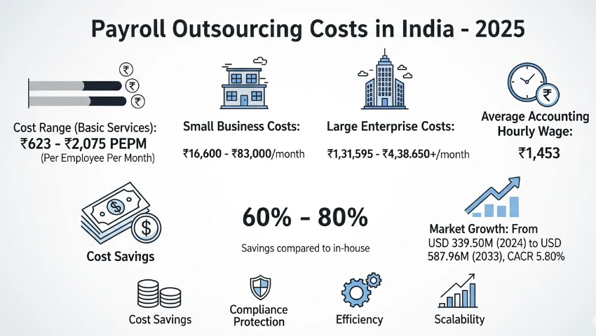 What is the Average Cost in Payroll in 2025